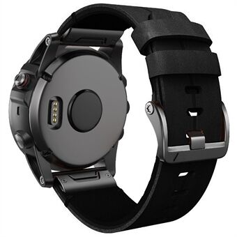 Voor Garmin Fenix 7 OEM verstelbare polsband vervangende Smartwatch-band van echt leer