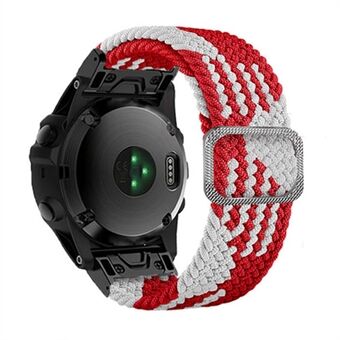 Voor Garmin Fenix 7X / Fenix 3 / 3 HR nylon horlogeband Smart armband 26 mm verstelbare riem met gesp