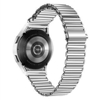 Voor Samsung Galaxy Watch4 Active 40 mm 44 mm / Watch4 Classic 42 mm 46 mm horlogeband Steel holle band - zilver