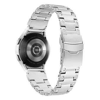 Voor Samsung Galaxy Watch 5 Active 40 mm 44 mm / Watch 5 Pro 45 mm horlogeband roestvrij Steel polsband - zilver