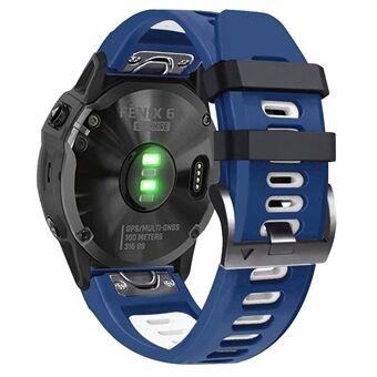 Voor Garmin Tactix Delta / Enduro / Fenix 7X / Fenix 7X siliconen horlogeband Dual Color Quick Release horlogeband