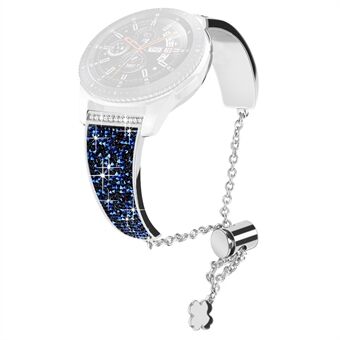 Ketting horlogeband voor Garmin Venu 2 / Forerunner 265 / 255, strass decor 22 mm metalen polsband band