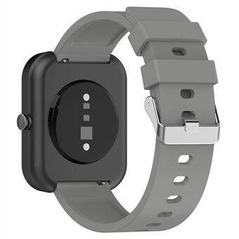 Siliconen horlogeband voor Garmin Venu / Venu 2 Plus / Venu Sq / Venu Sq 2 , 20 mm horlogeband met zilveren Steel gesp