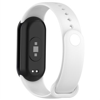 Voor Xiaomi Smart Band 8 effen kleur siliconen horlogeband Vervanging polsband