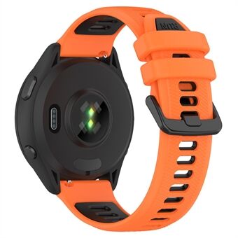 Voor Garmin Forerunner 265 tweekleurige siliconen horlogeband Anti-slijtage Smart bandband