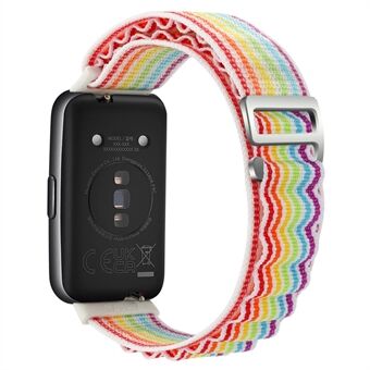 Voor Huawei Band 7 vervangende horlogeband nylon verstelbare polsband