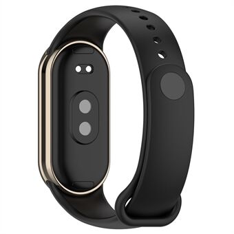 Voor Xiaomi Smart Band 8 siliconen horlogebanden vervangende band met metalen connector