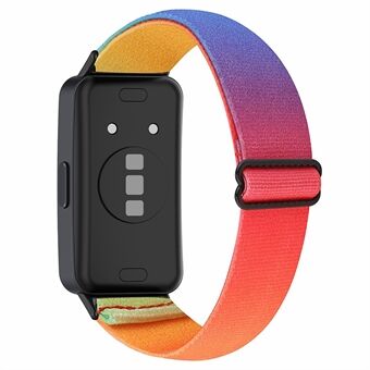 Voor Huawei Band 8 Boheemse stijl elastische nylon smartwatch band horlogeband vervanging