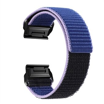 Voor Garmin Tactix 7 Pro / Fenix ​​7X / Fenix ​​6X Pro 26 mm nylon horlogeband verstelbare polsband vervanging