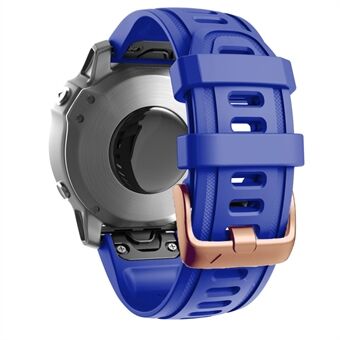 Horlogeband voor Garmin Fenix ​​​​7S / 6S Pro / 5S Plus / Instinct 2S , 20 mm siliconen vervangende band met roségouden gesp