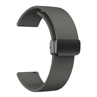 Horlogeband voor Huawei Watch 4 / Watch 4 Pro / Watch 3 / Watch 3 Pro , 22 mm siliconen vervangende band met zwarte magnetische vouwgesp