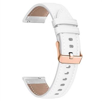 Voor Garmin Forerunner 265S / 255S / Venu 2S horlogeband 18 mm lederen polsband, roségouden gesp