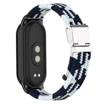 Voor Xiaomi Smart Band 8 Gevlochten nylon horlogeband Verstelbare gesp Elastische band