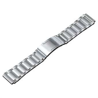 Horlogeband voor Huawei Watch 4 Pro / GT 3 46 mm / GT 2 46 mm / GT 3 Porsche Design, 3 kralen titanium Steel armband bandjes 22 mm