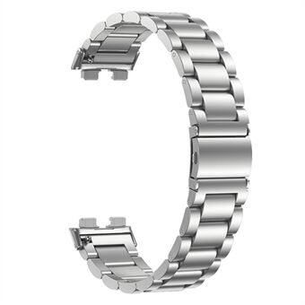Voor Huawei Band 8 horlogeband roestvrij Steel metalen horlogeband - zilver