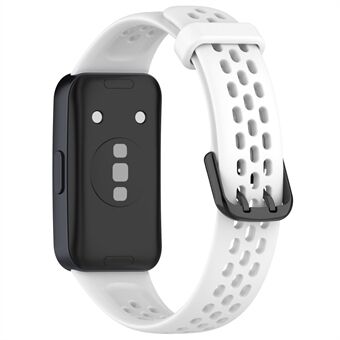 Voor Huawei Band 8 Ademende siliconen Smart horlogeband Comfortabele polsband