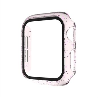 Sprankelend pc-frame Geïntegreerde schermbeschermer van gehard glas Smart Watch-hoes voor Apple Watch SE / Series 6/5/4 44 mm