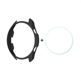 HOED- Prince matte pc-behuizing met 0,2 mm 2.15D 9H gehard glasbeschermer voor Samsung Galaxy Watch3 45 mm