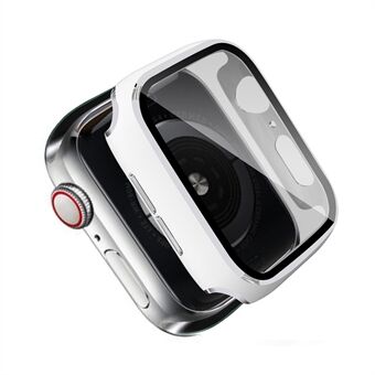 Eendelige vergulde pc-bumper + gehard glas Full Body Wach-cover voor Apple Watch-serie 3/2/1 42 mm