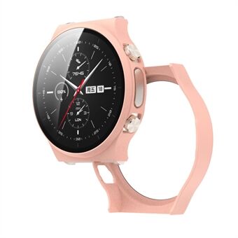 Matte PC Frame Cover met gehard glazen schermbeschermer voor Huawei Watch GT 2 Pro ECG Smartwatch