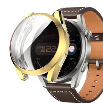 Gegalvaniseerde TPU Smartwatch Protector Case Full body cover voor Huawei Watch 3 Pro 48mm