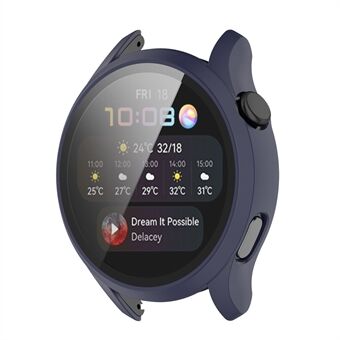 All-round pc-beschermende bumperschaal Ingebouwde gehard glazen schermbeschermer voor Huawei Watch 3.