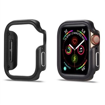Aluminiumlegering + TPU-beschermhoes Framecover voor Apple Watch Series 4/5/6 / SE 44 mm