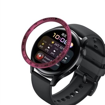 Snelheidsschaalontwerp Roestvrij Steel horlogering Beschermende Ring voor Huawei Watch 3