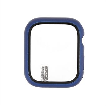 Met rubber beklede matte afwerking Volledige bescherming harde pc-hoes met gehard glazen schermbeschermer voor Apple Watch Series 7 45 mm