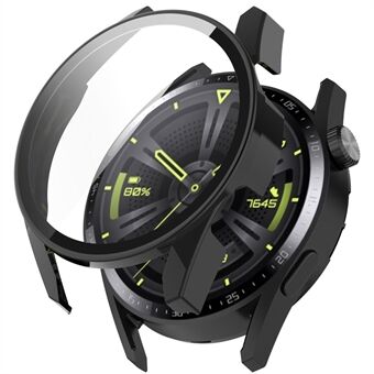 Hard pc-frame + schermbeschermer van gehard glas 2-in-1 hoesje voor Huawei Watch GT 3 42 mm