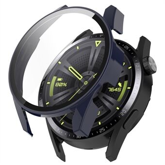 2-in-1 case hard PC frame + screenprotector in gehard glas voor Huawei Watch GT 3 46mm