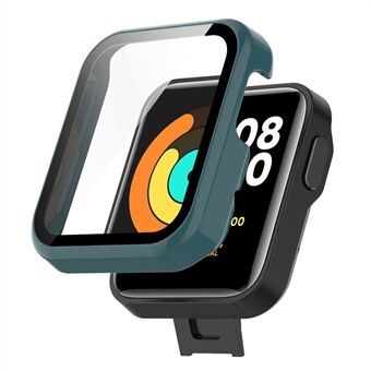 Voor Xiaomi Mi Watch Lite / Redmi Watch Goed beschermde harde pc-beschermhoes met ingebouwde schermbeschermer van gehard glas