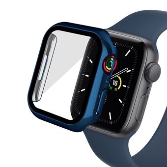 Galvaniserende pc-horlogekast voor Apple Watch Series 7 41 mm, anti-val klokdeksel met schermbeschermer van gehard glas