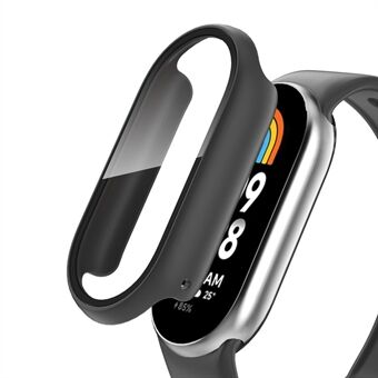 Voor Xiaomi Smart Band 8 horlogeafdekking Harde pc-algemene beschermhoes met schermbeschermer van gehard glas