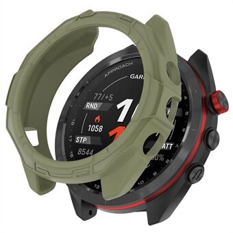 Voor Garmin Approach S70 42 mm robuuste TPU-horlogekast schokbestendige holle frameafdekking