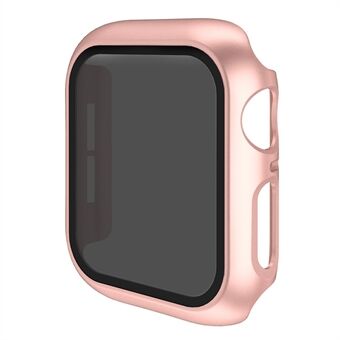 Voor Apple Watch Series 4 / 5 / 6 / SE / SE (2022) 44 mm Integreer harde pc-behuizing Cover Smart Watch-hoesbeschermer met anti- Spy gehard glas schermfilm