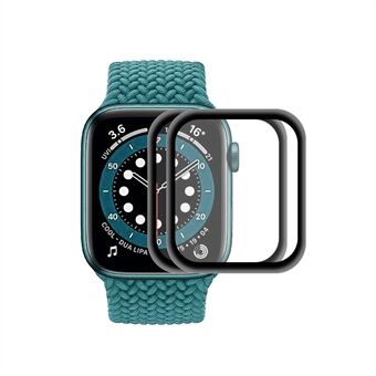 ENKAY 2st / set complete bekleding gebogen Edge pc + PMMA screenprotector voor Apple Watch Series 6/5/4 / SE 40mm