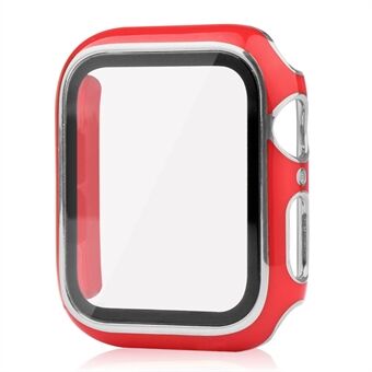 Galvaniseren PC-horlogekast Shell-cover met gehard glazen schermbeschermer voor Apple Watch-serie 1/2/3 38 mm