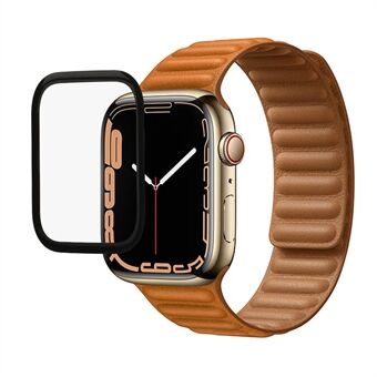 HD Clarity Volledige dekking Volledige lijm 9H explosieveilige schermbeschermer in gehard glas voor Apple Watch Series 7 41 mm