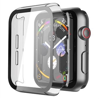 Harde PC-hoes met touchscreen Screenprotector van gehard glas voor Apple Watch Series 7 41 mm - Doorzichtig