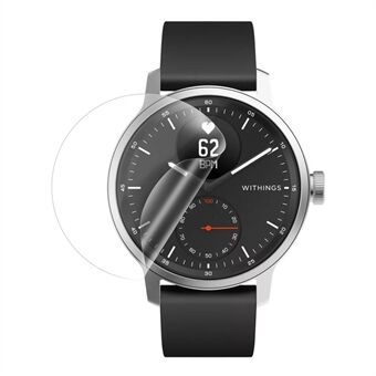 D37mm Anti-kras Ultra Clear Soft TPU Explosieveilige schermbeschermer voor Withings Scanwatch 42mm