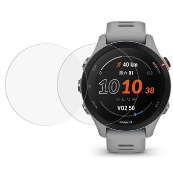 Voor Garmin Forerunner 255S 2 stks/pak 2.5D Arc Edge Anti-Slijtage Ultra Clear Gehard Glas Beschermfolie Smart Horloge Screen Protector