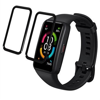 Voor Huami Amazfit Band 7 2 stks/pak Screen Protector Volledige Dekking Zachte PMMA Gladde 3D Gebogen HD Beschermende Film