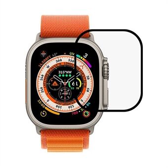 RURIHAI Voor Apple Horloge Ultra 49mm Zijde Afdrukken Screen Protector Volledige Dekking Anti Scratch Gehard Glas HD Film