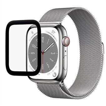 RURIHAI Voor Apple Horloge Serie 8/7 45mm 3D Gebogen Edge Screen Protector Volledige Lijm Zachte PMMA Transparante Smart Horloge Beschermfolie