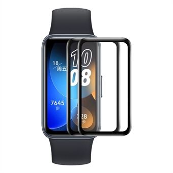 ENKAY HAT- Prince 2 stks / set voor Huawei Band 8 Horloge Screen Protector Soft PC Edge+ PMMA 3D Gebogen Volledige Cover Film