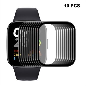 ENKAY HAT Prince 10 stks / set voor Xiaomi Redmi Watch 3 Lite Clean Screen Film Full Cover 3D Curved Soft PC Edge+ PMMA Screen Protector