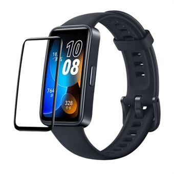 RURIHAI Screen Protector Voor Xiaomi Smart Band 8, Anti- Scratch PMMA 3D Gebogen Volledige Lijm Horloge Screen Film