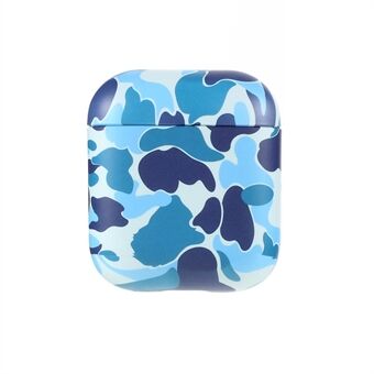 Camouflage Water Transfer Printing PC-oortelefoonhoes voor Apple AirPods met draadloze oplaadcase (2019) / AirPods met oplaadcase (2019) / (2016)