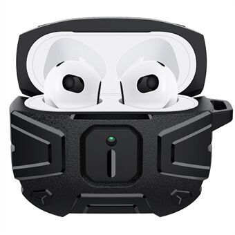 NILLKIN Full Protection TPU oordopjes beschermhoes met karabijnhaak voor Apple AirPods 3